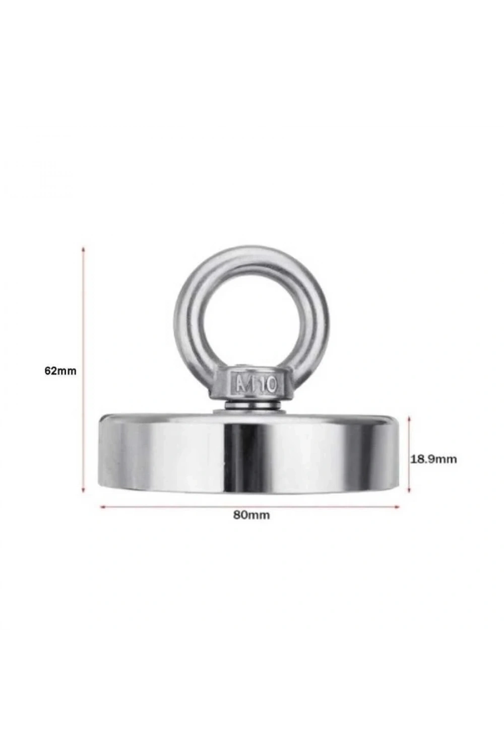 80mm Fishing Magnet - Neodyum Pot Mıknatıs