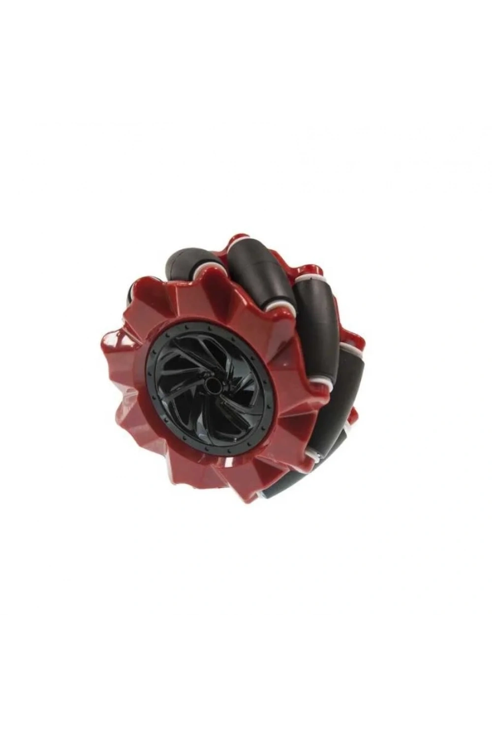 80mm Kırmızı Omni Mecanum Tekerlek - Sol
