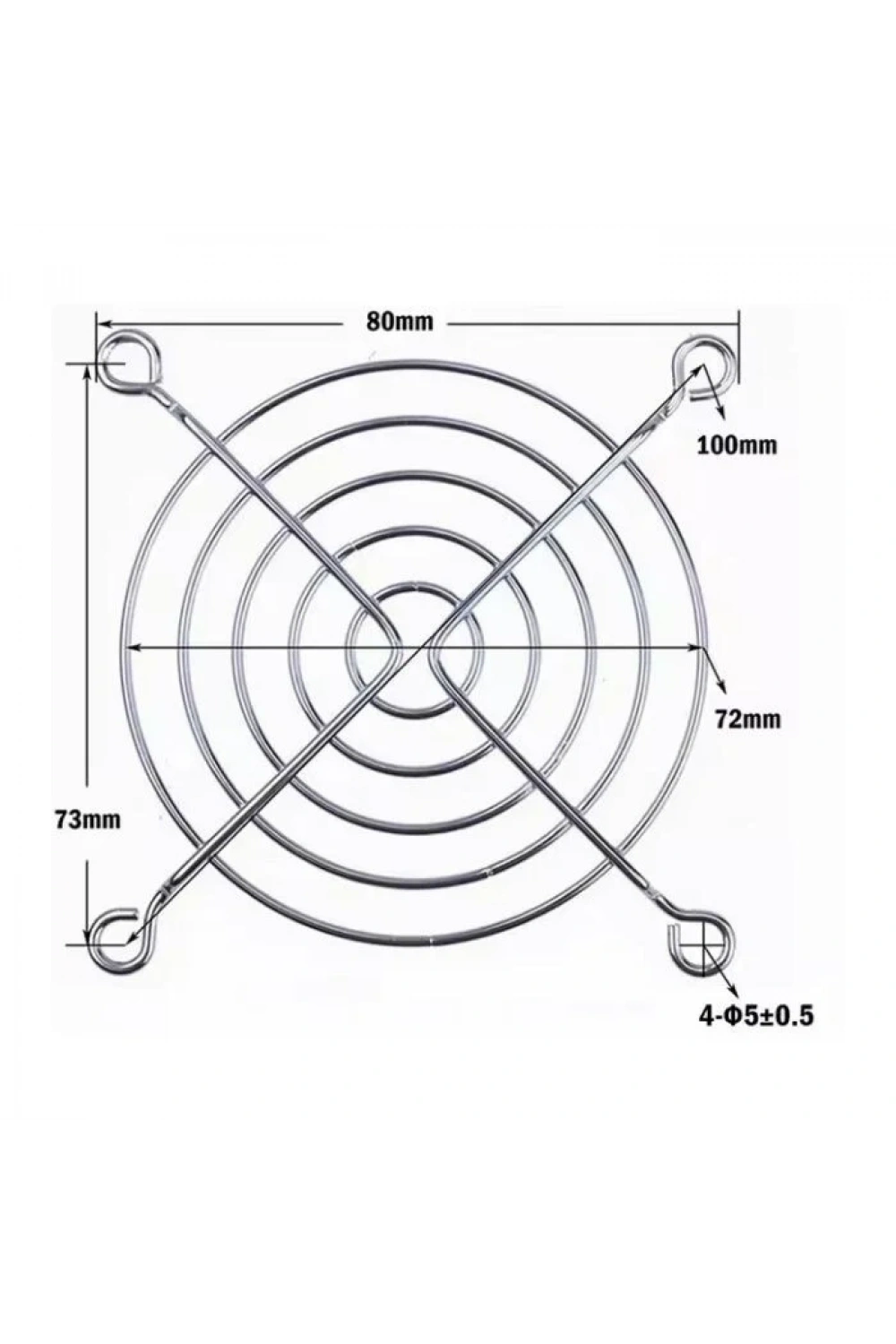80x80mm Fan Koruma Teli