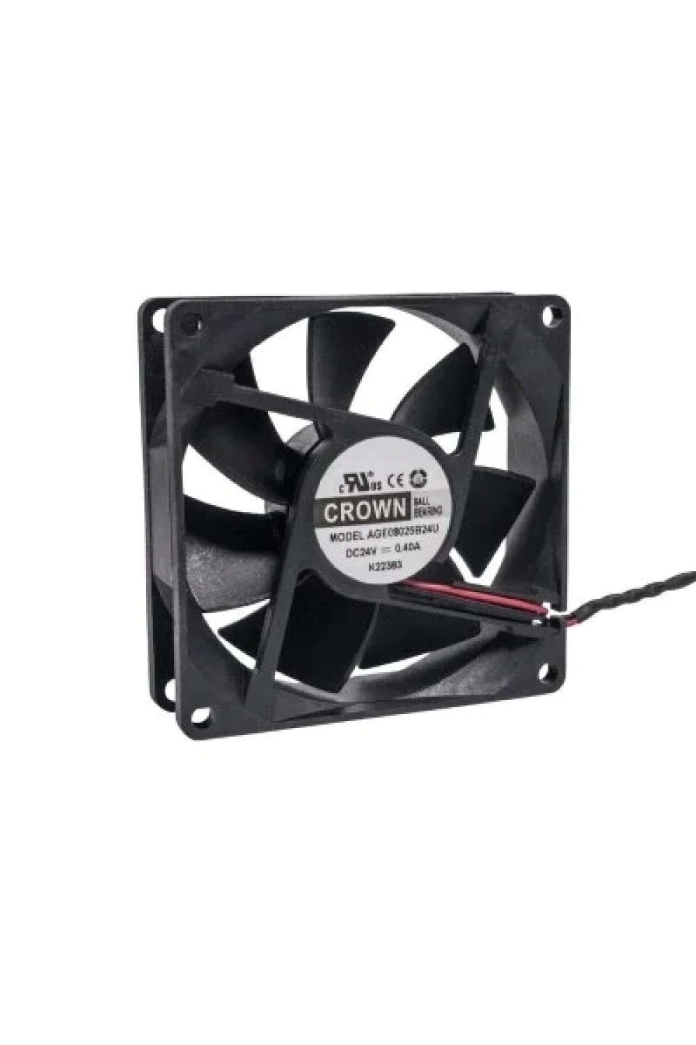 80x80x25mm 24V 0.40A Fan 2 Kablolu