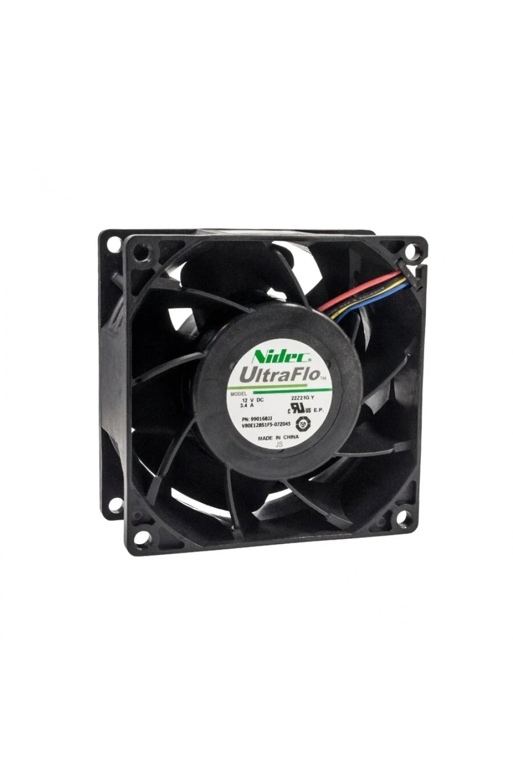 80x80x38mm 12V 3.4A Fan 4 Kablolu - V80E12BS1F5-07Z045