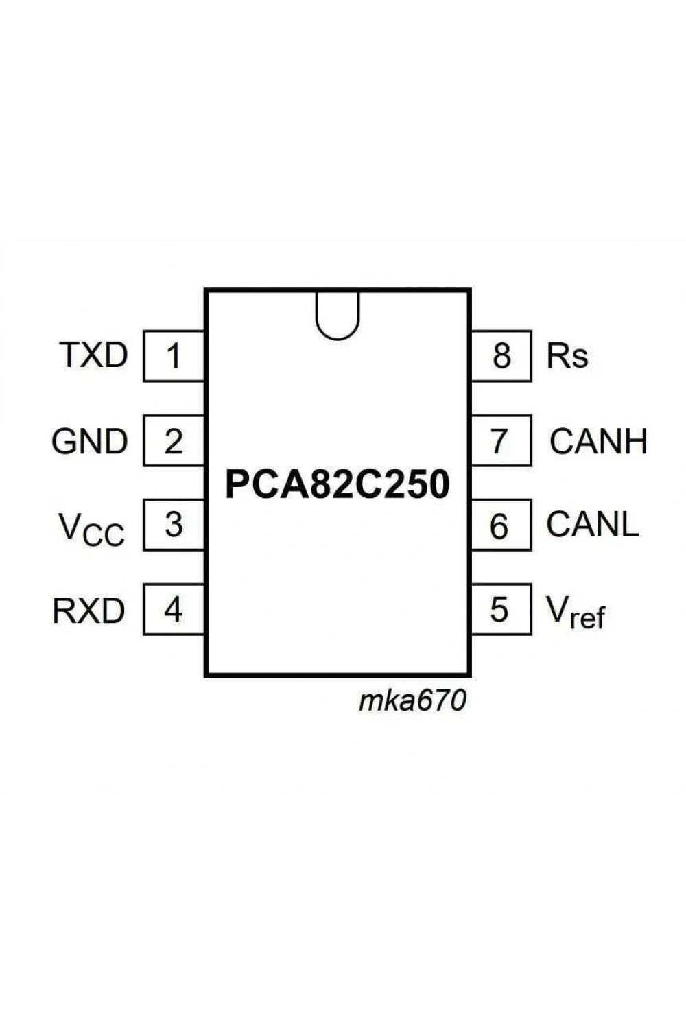 82C250 DIP8 Entegre - PCA82C250