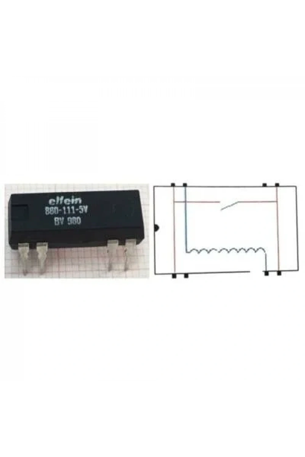 880-111 5V Reed Röle Tek Kontak N/O 5VDC 0.5A