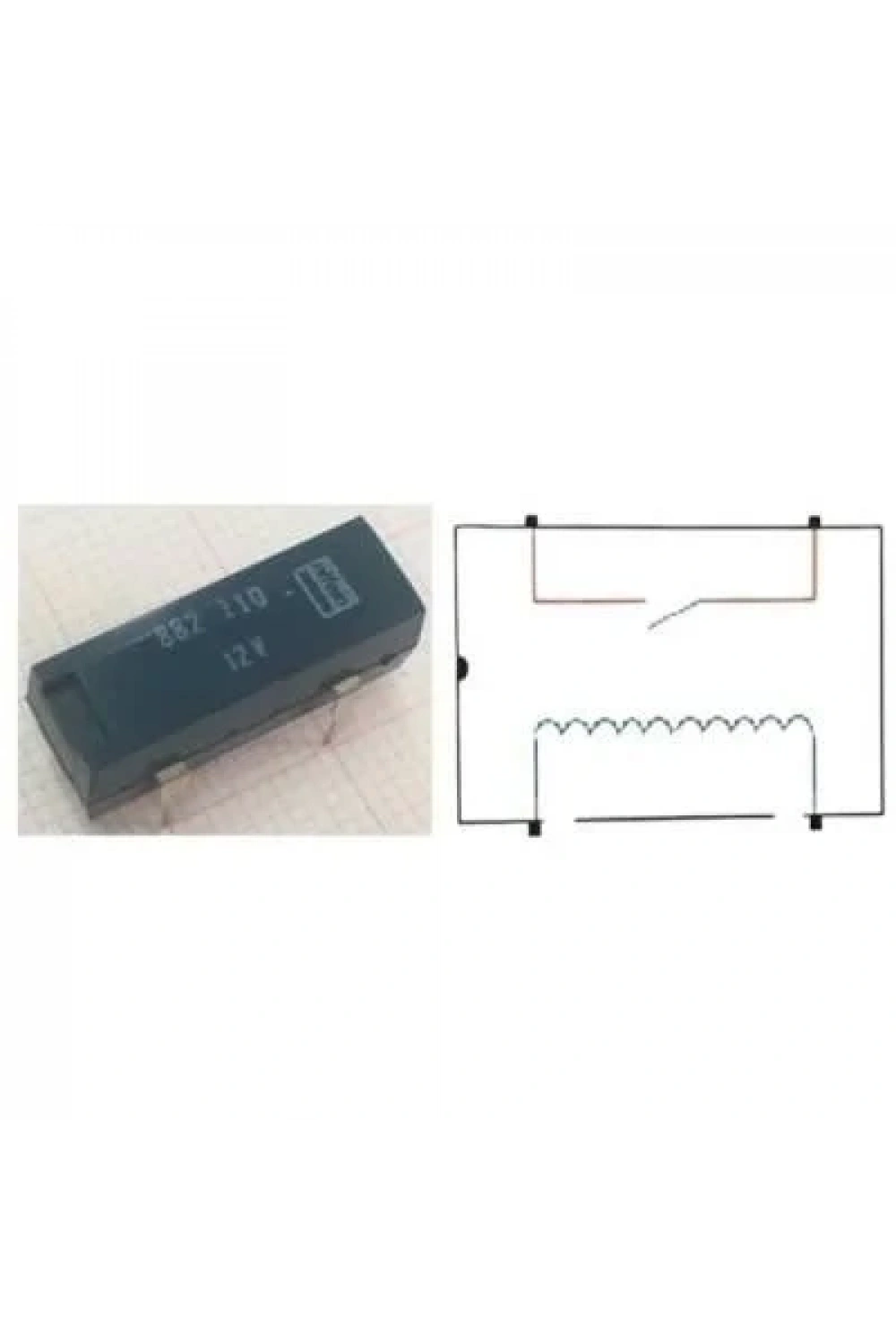 882-110 12V Reed Röle Tek Kontak N/O 12VDC 0.5A