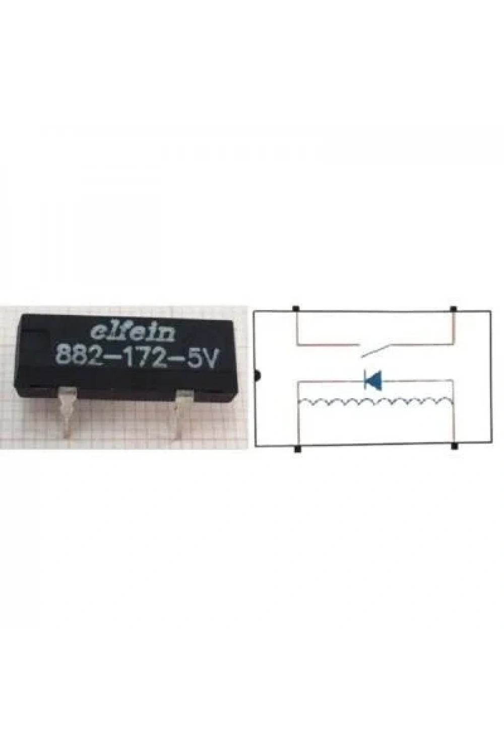 882-172 5V Reed Röle Tek Kontak N/O 5VDC 0.5A