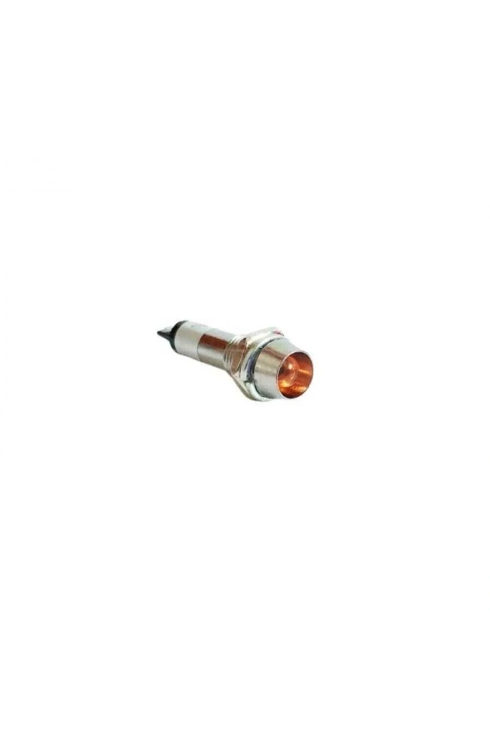 8mm 12V Metal Sinyal Lambası - Sarı