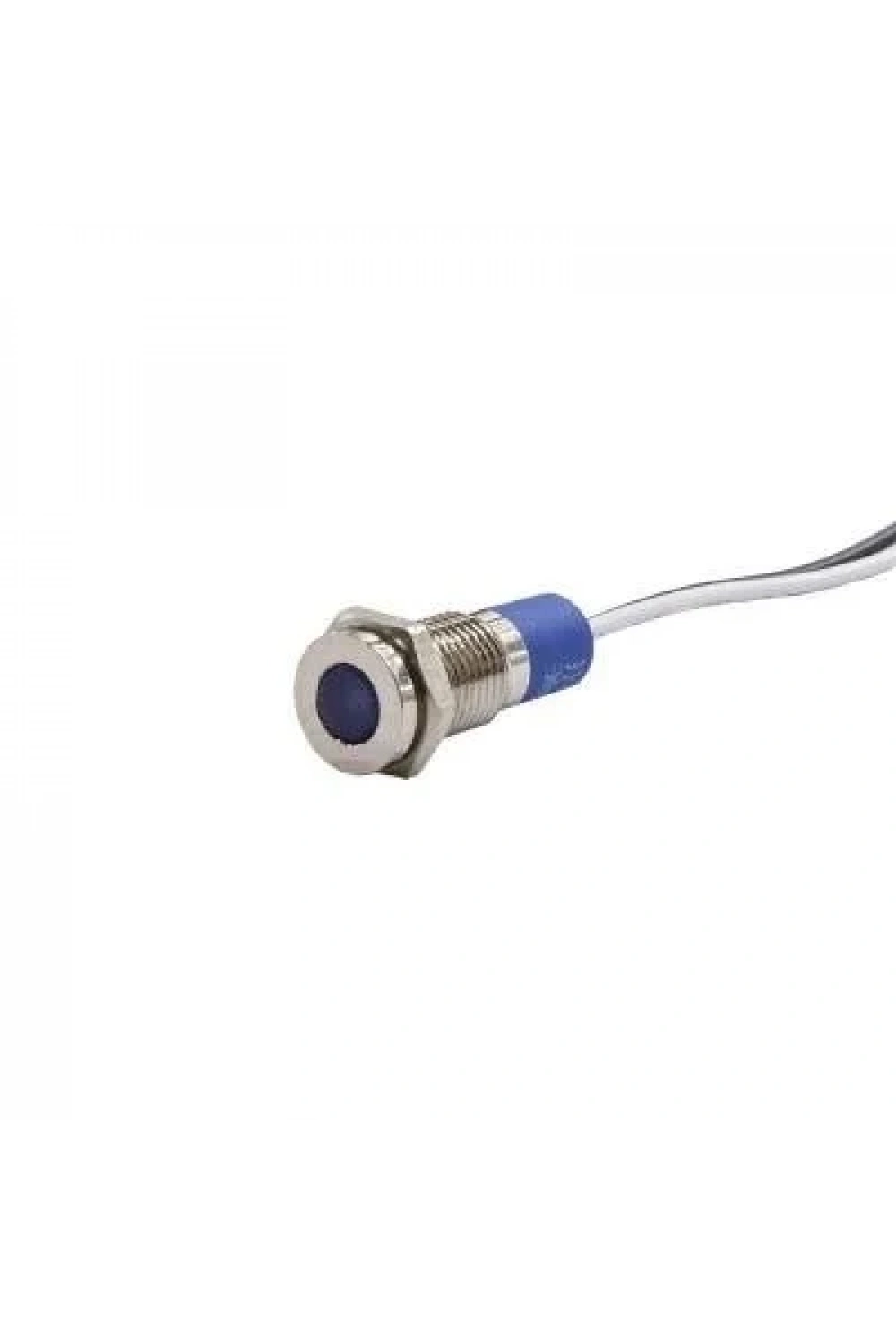 8mm 24v Mavi Led Metal Kablolu Sinyal Lambası IP67 GQ8T-B