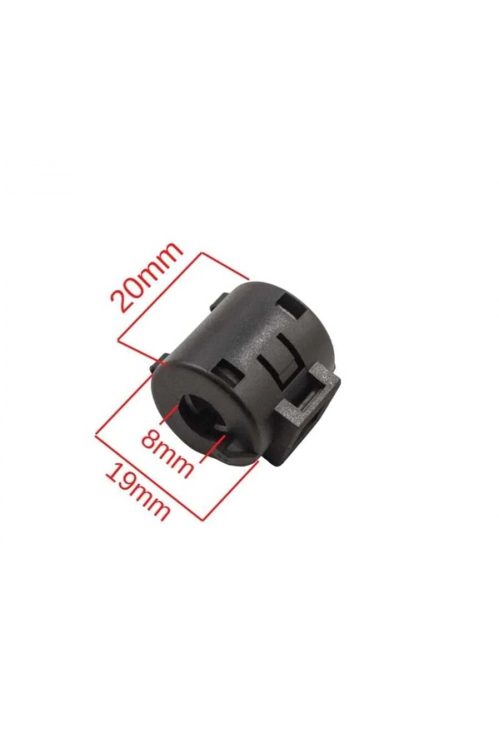 8mm Parazit Önleyici Manyetik Halka 19x20mm - Ferit Nüve