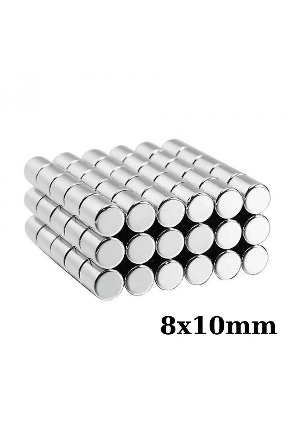 8x10mm Neodyum Güçlü Mıknatıs - Neodim Magnet