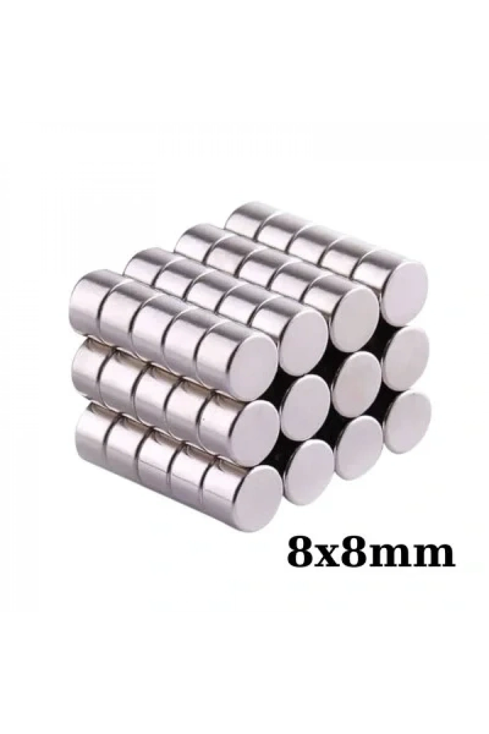 8x8mm Neodyum Güçlü Mıknatıs - Neodim Magnet