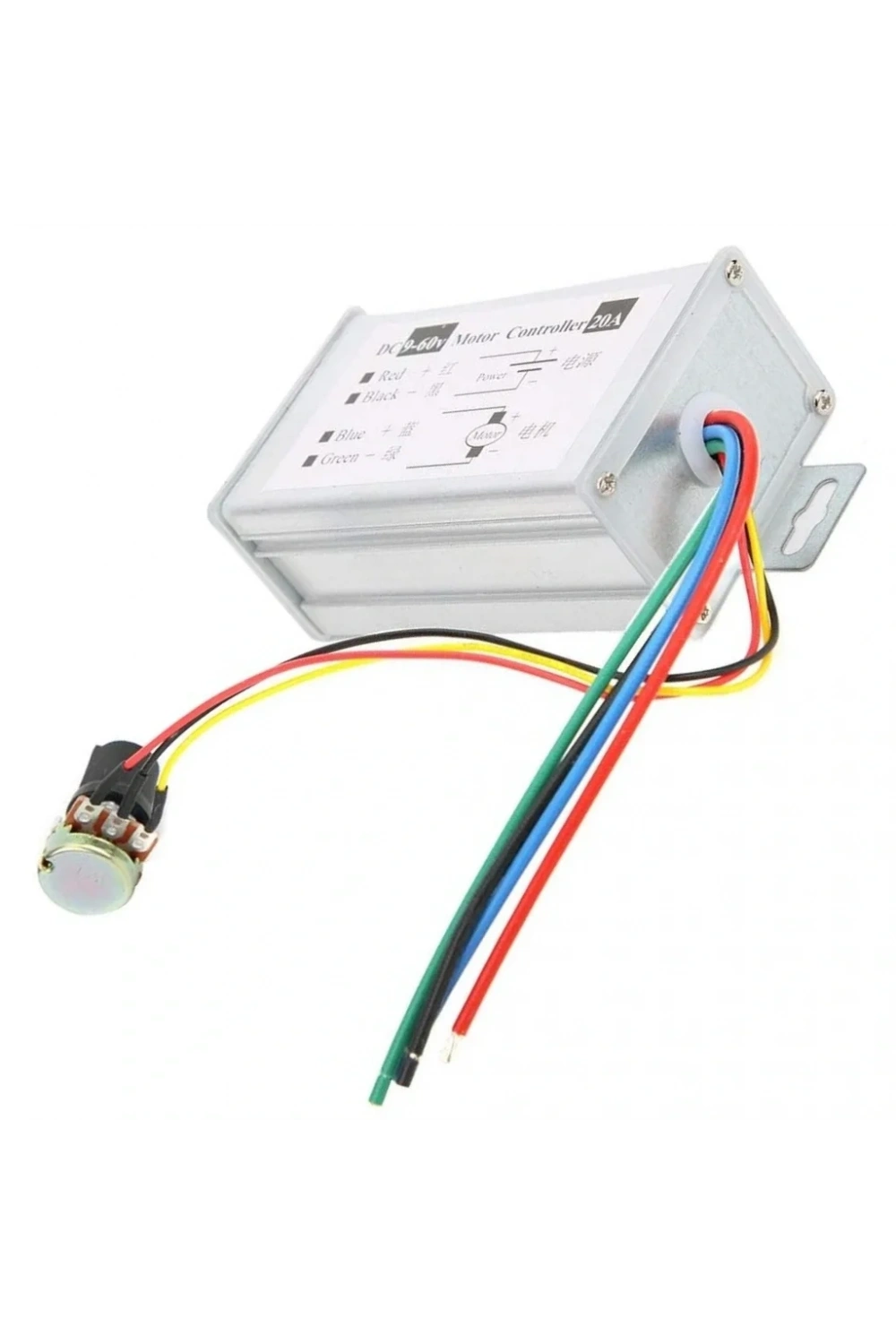 9-60V 20A PWM DC Motor Hız Kontrol Modülü