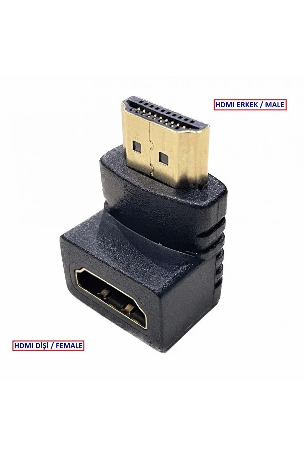 90° HDMI to HDMI Erkek-Dişi (M2F) Dönüştürücü Çevirici