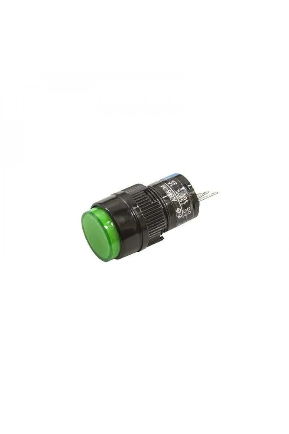 AB6-M 16mm 24V Yeşil Yaylı Buton