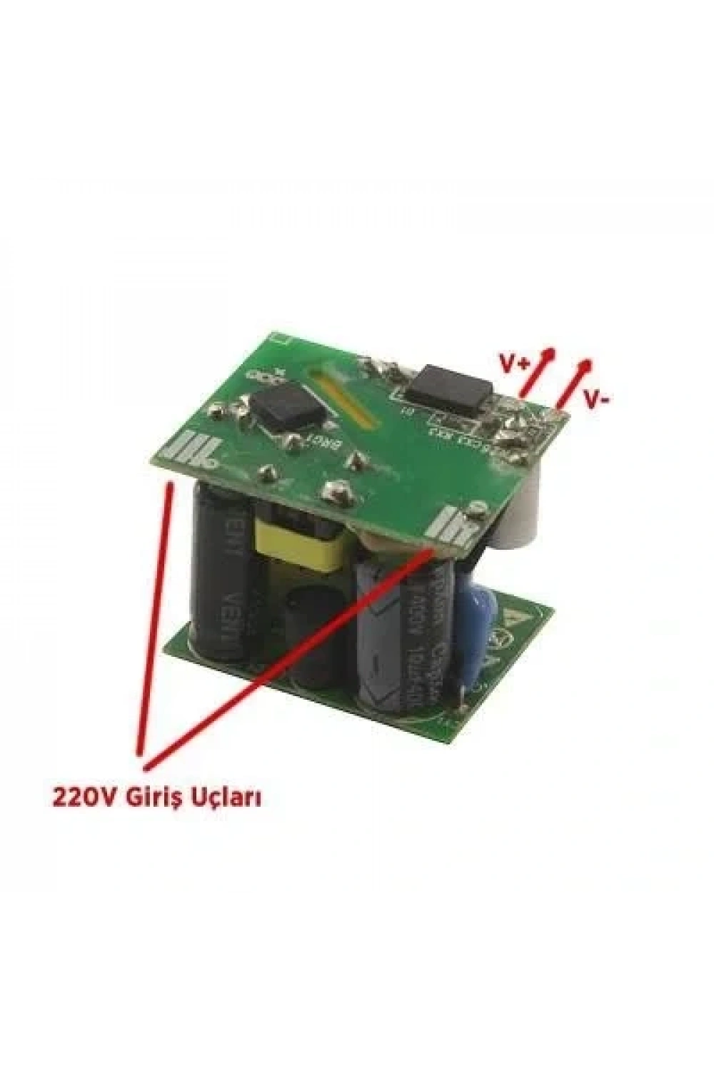 AC 220V - DC 5V 1A Dönüştürücü Adaptör Devresi