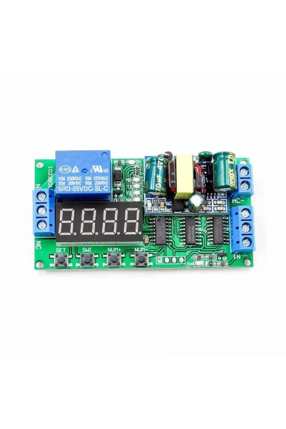 AC 220V Zaman Ayarlı Röle Modülü PLC Uyumlu IO23B0