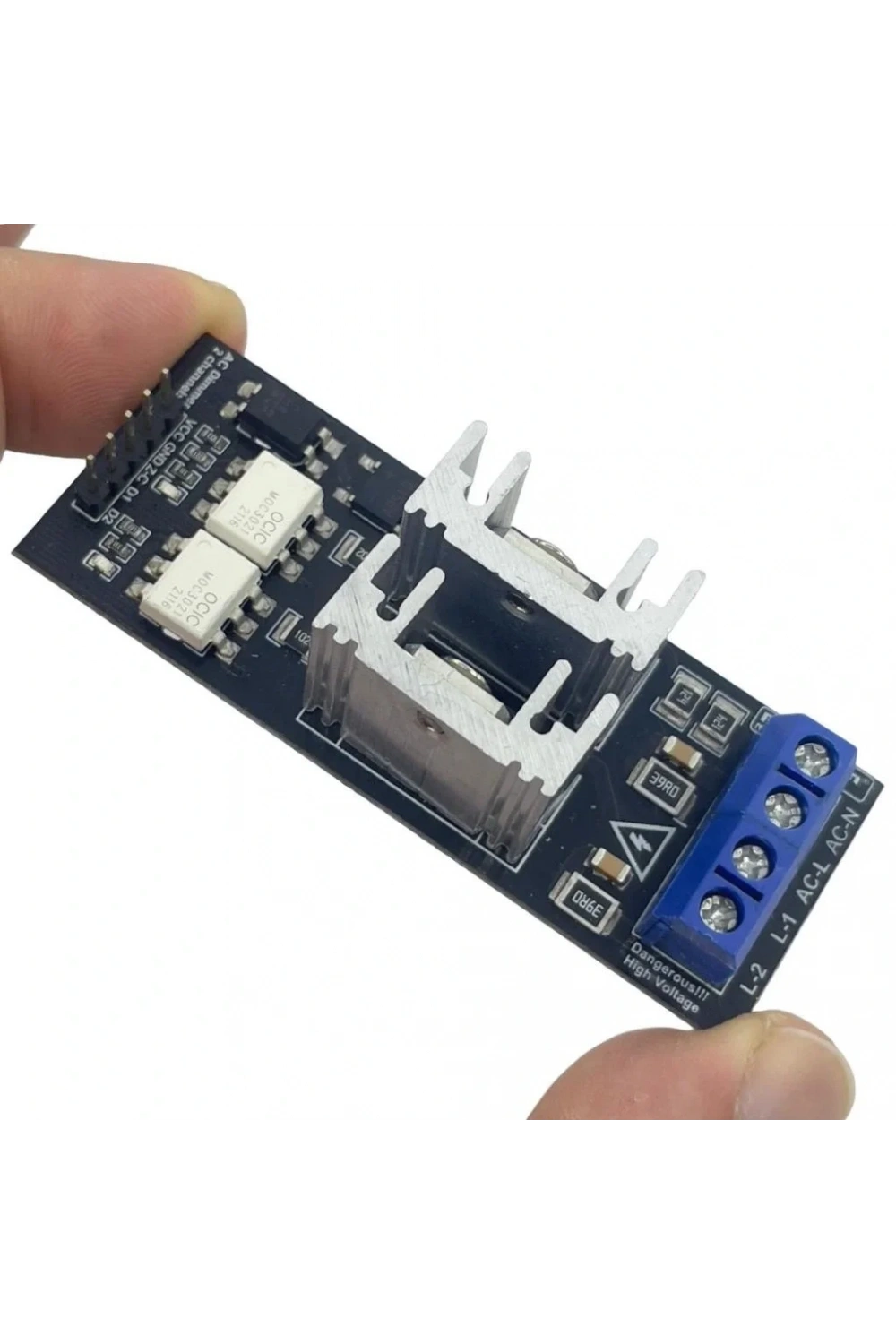 AC Voltaj Ayarlayıcı Dimmer Modülü 110-400V 2 Kanal