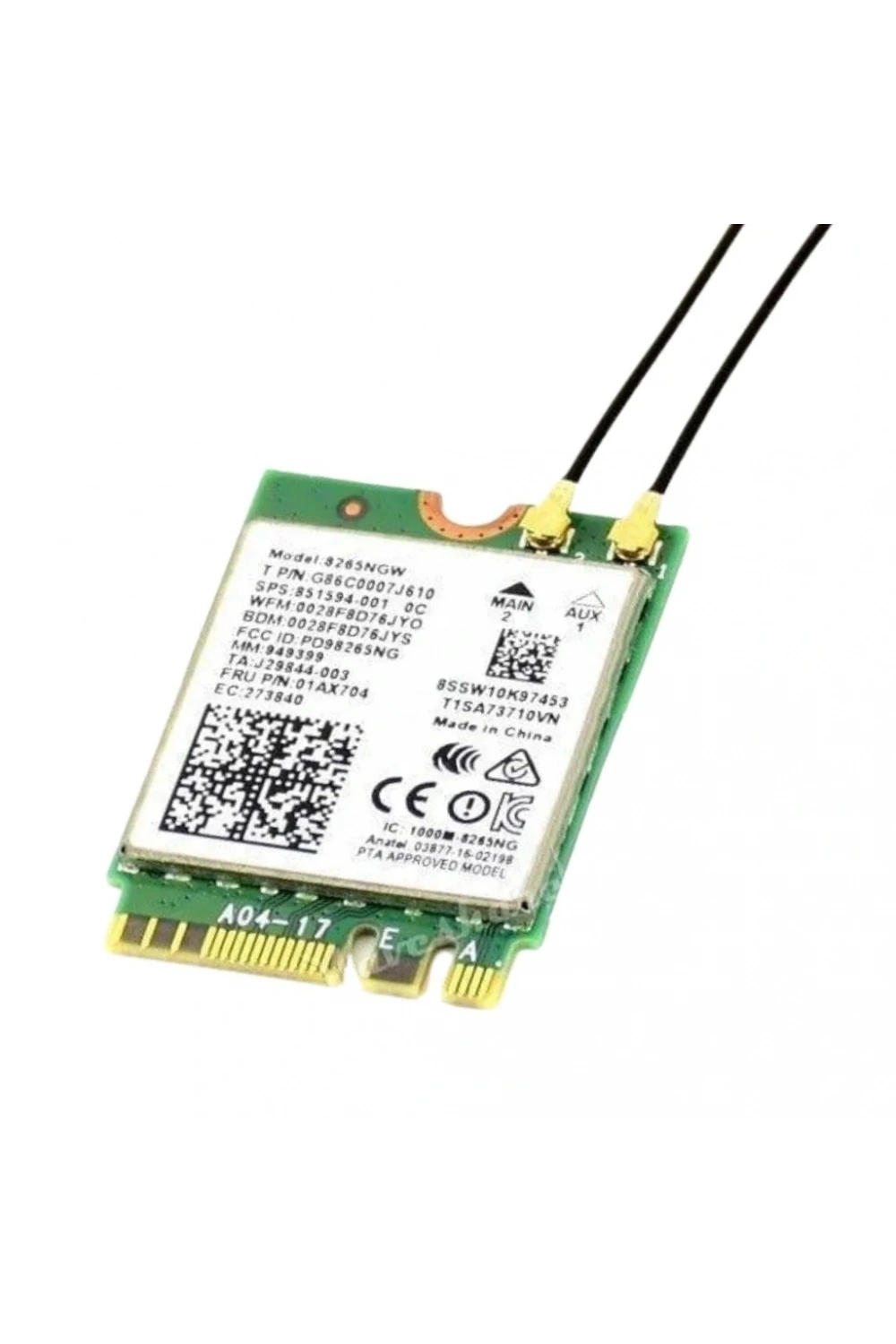 AC8265 Jetson Nano için Kablosuz NIC, WiFi / Bluetooth