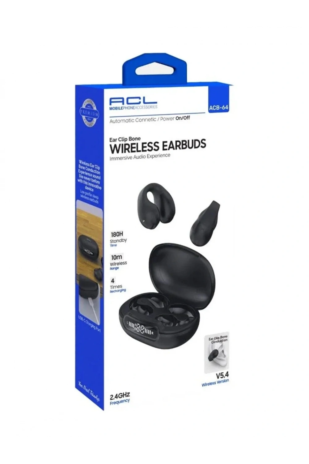 ACB-64 5.4 Versiyon Kemik İletimli Tasarımlı Wireless Kulaklık