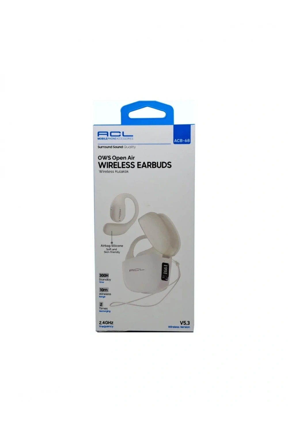 ACB-68 V5.3 Dijital Göstergeli Wireless Kulak İçi Bluetooth Kulaklık