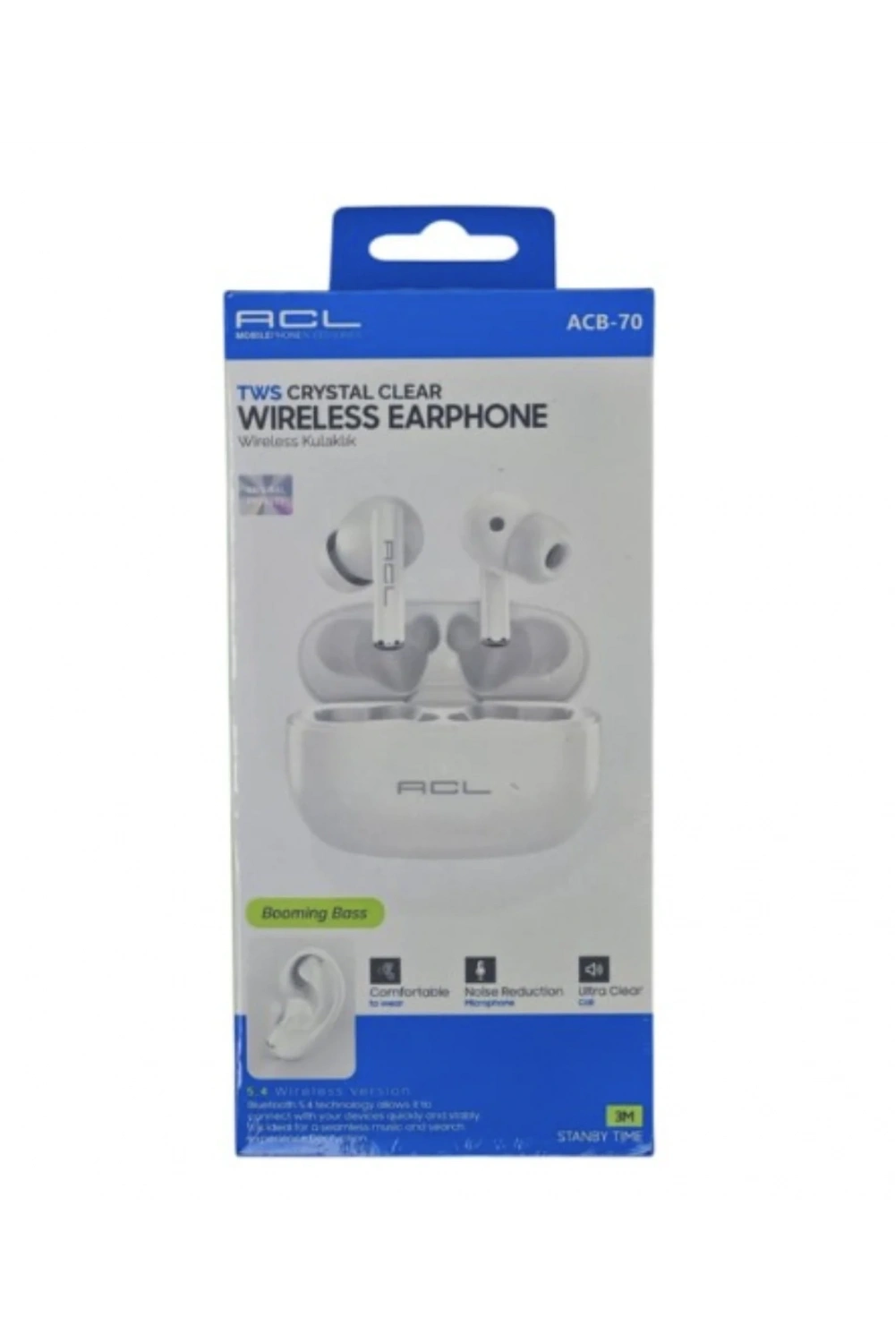 ACB-70 V5.4 3 Ay Bekleme Süreli Kablosuz Kulak İçi Bluetooth Kulaklık