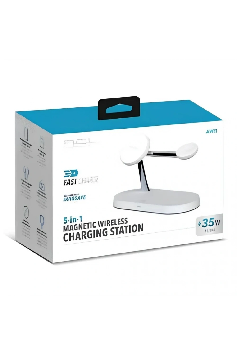 ACL 15W 3in1 Kablosuz Magsafe Şarj Standı AW11