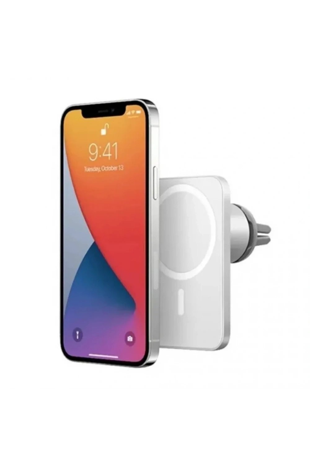 ACL 15W Magsafe Araç İçi Kablosuz Şarj Aleti Beyaz - AW2