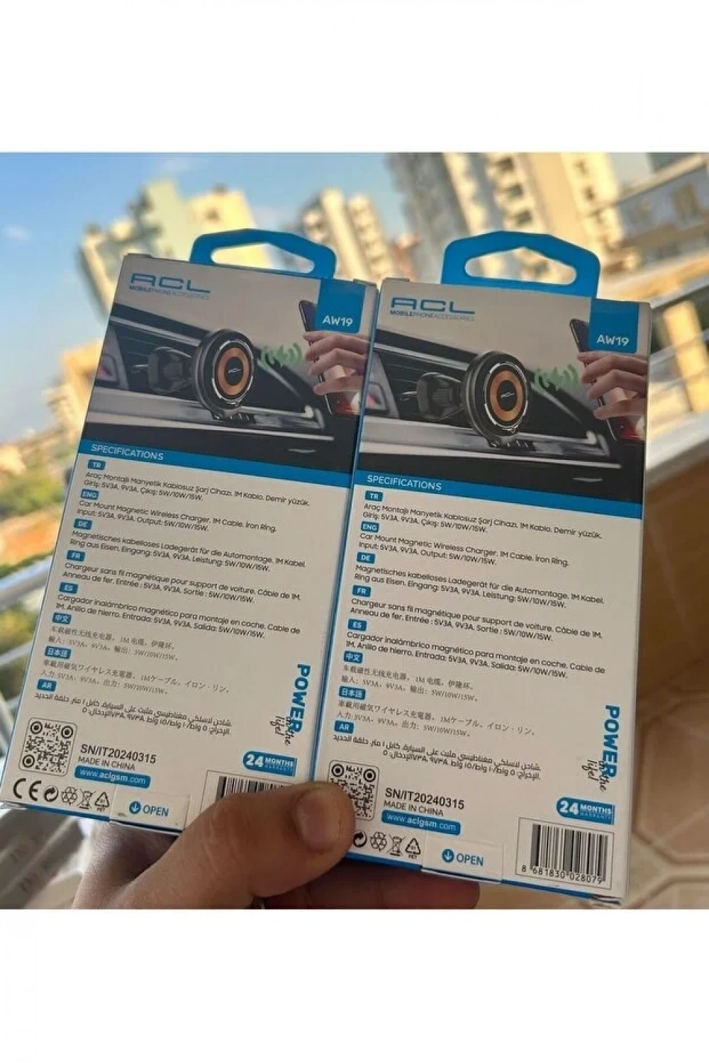 ACL 15W Magsefe Wireless Şarj Destekli Araç İçi Telefon Tutucu AW19