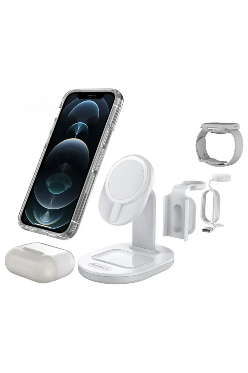 ACL 3in1 15W Mıknatıslı Kablosuz Wireless Şarj Standı AW18