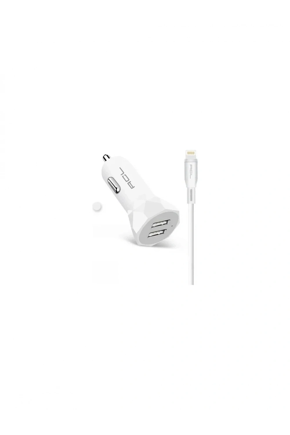 ACL AC-90 2.4A 10W 2xUSB 1mt Lightning Kablolu Araç İçi Şarj Aleti