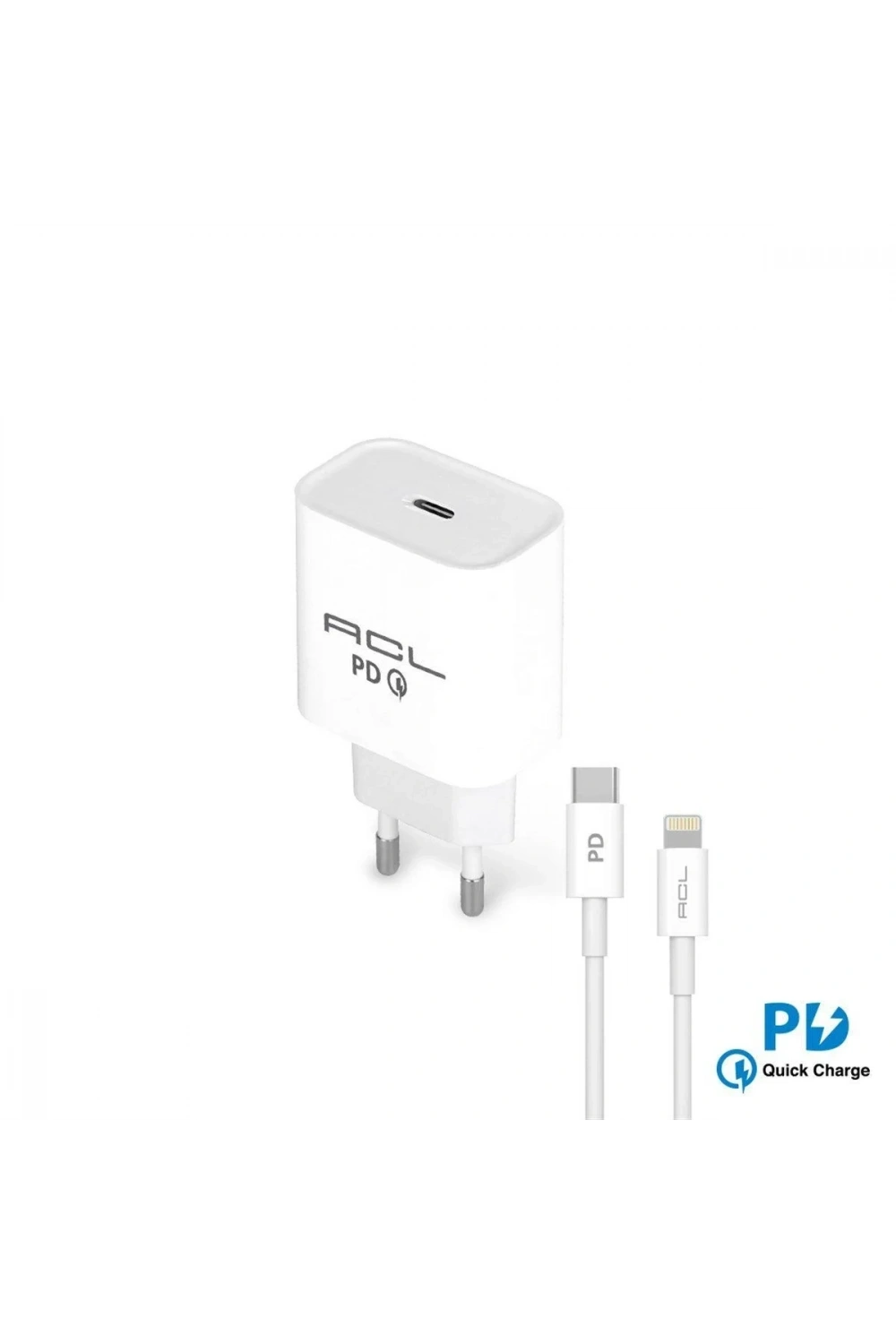 ACL L3 PD 3.4A 25 Watt 1xUSB-C 1mt Lightning Kablo Şarj Aleti