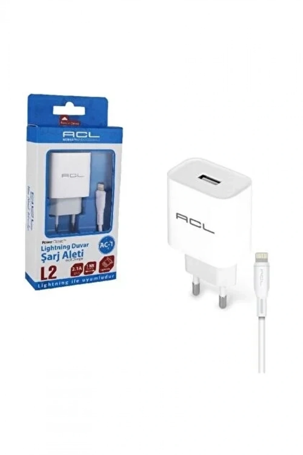 ACL L3 PD 3.4A 25 Watt 1xUSB-C 1mt Lightning Kablo Şarj Aleti