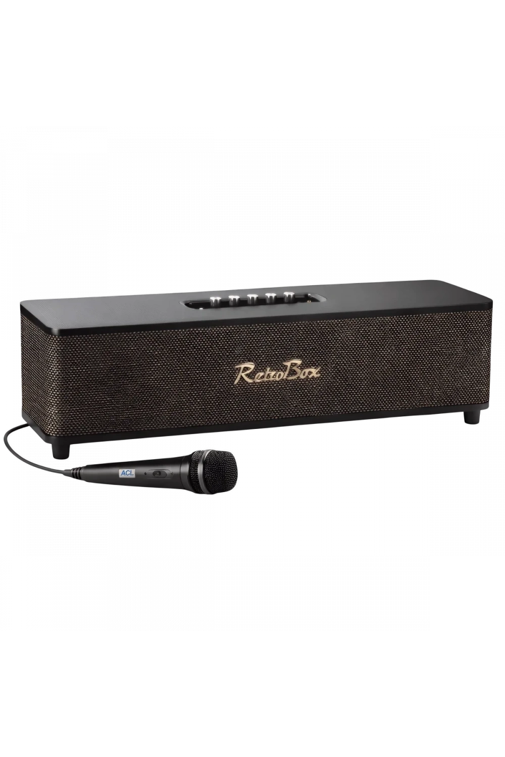 ACS-18 60W Gücünde 2x4+2x3 İnç Mikrofonlu Retro Müzik Kutusu Bluetooth