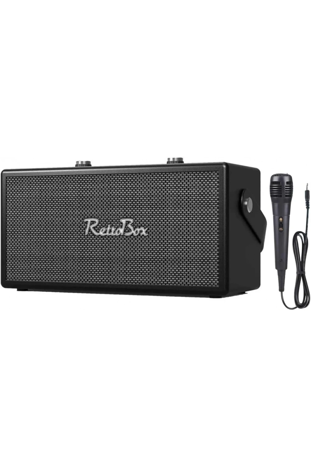 ACS-19 20W Gücünde 2x3 İnç Hoparlörlü Mikrofonlu Retro Müzik Kutusu