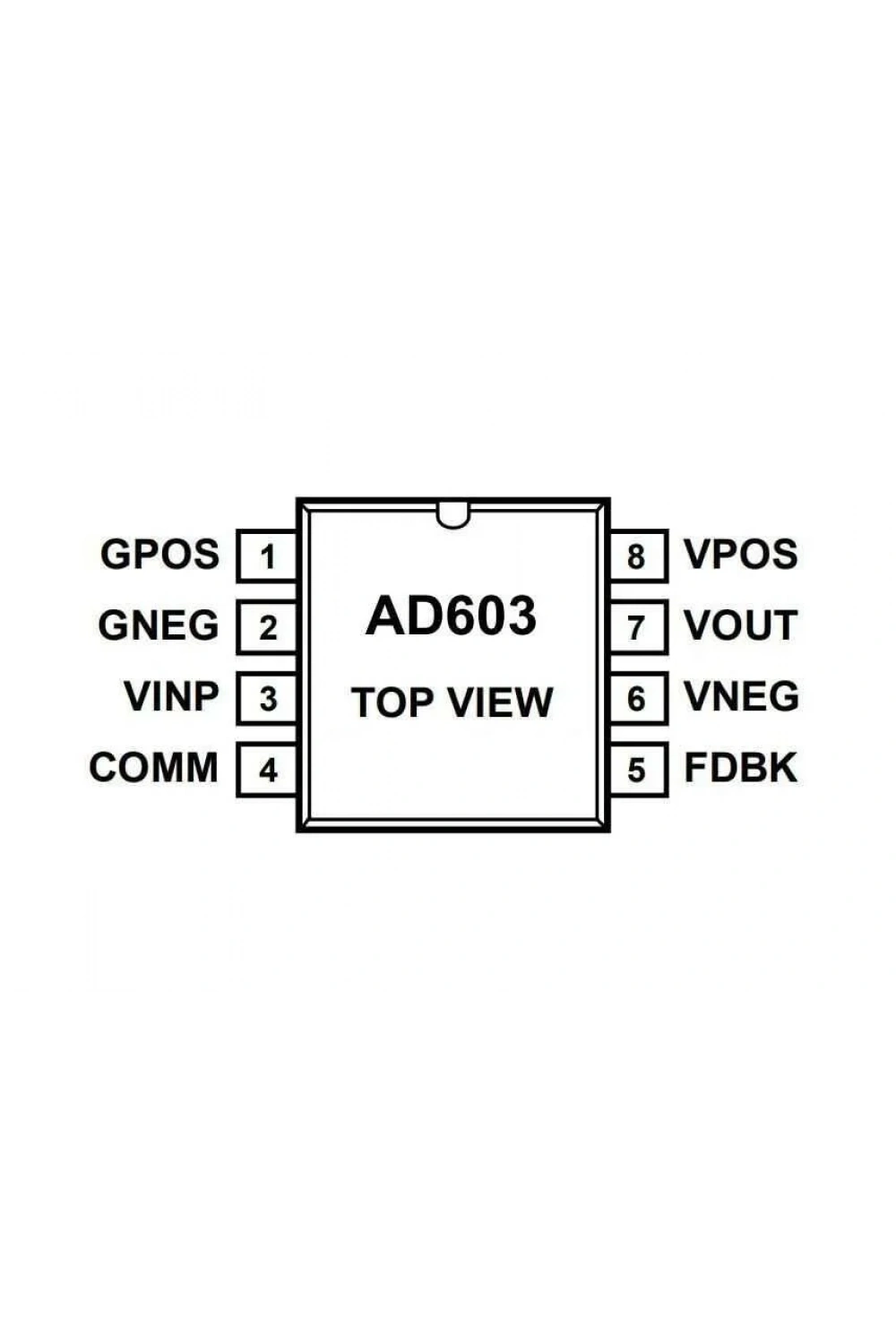 AD603ARZ SOIC-8 Smd Op-Amp Entegresi
