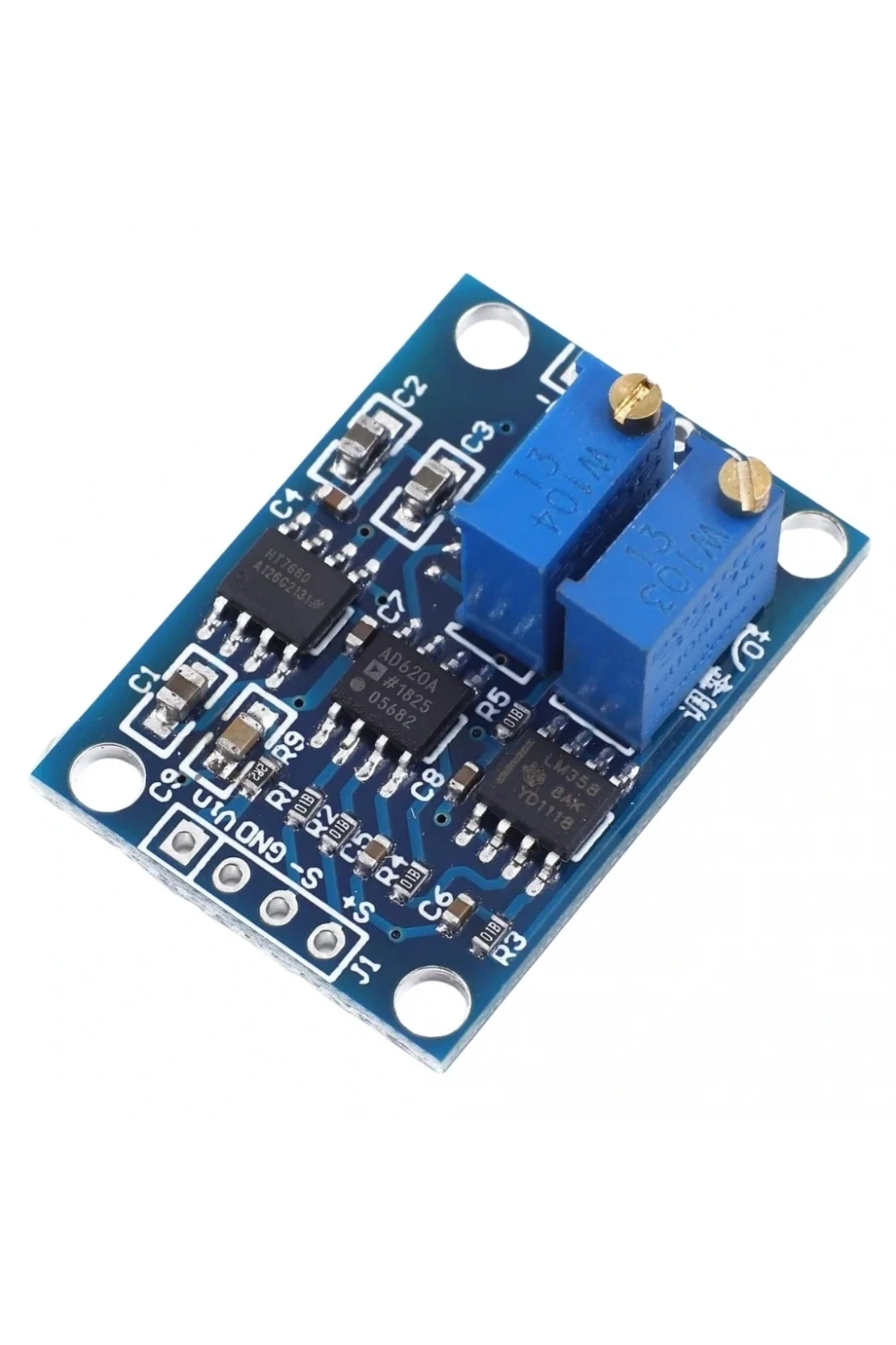 AD620 Yüksek Hassasiyetli Mikrovolt Sinyal Kuvvetlendirici Modül DC 12V
