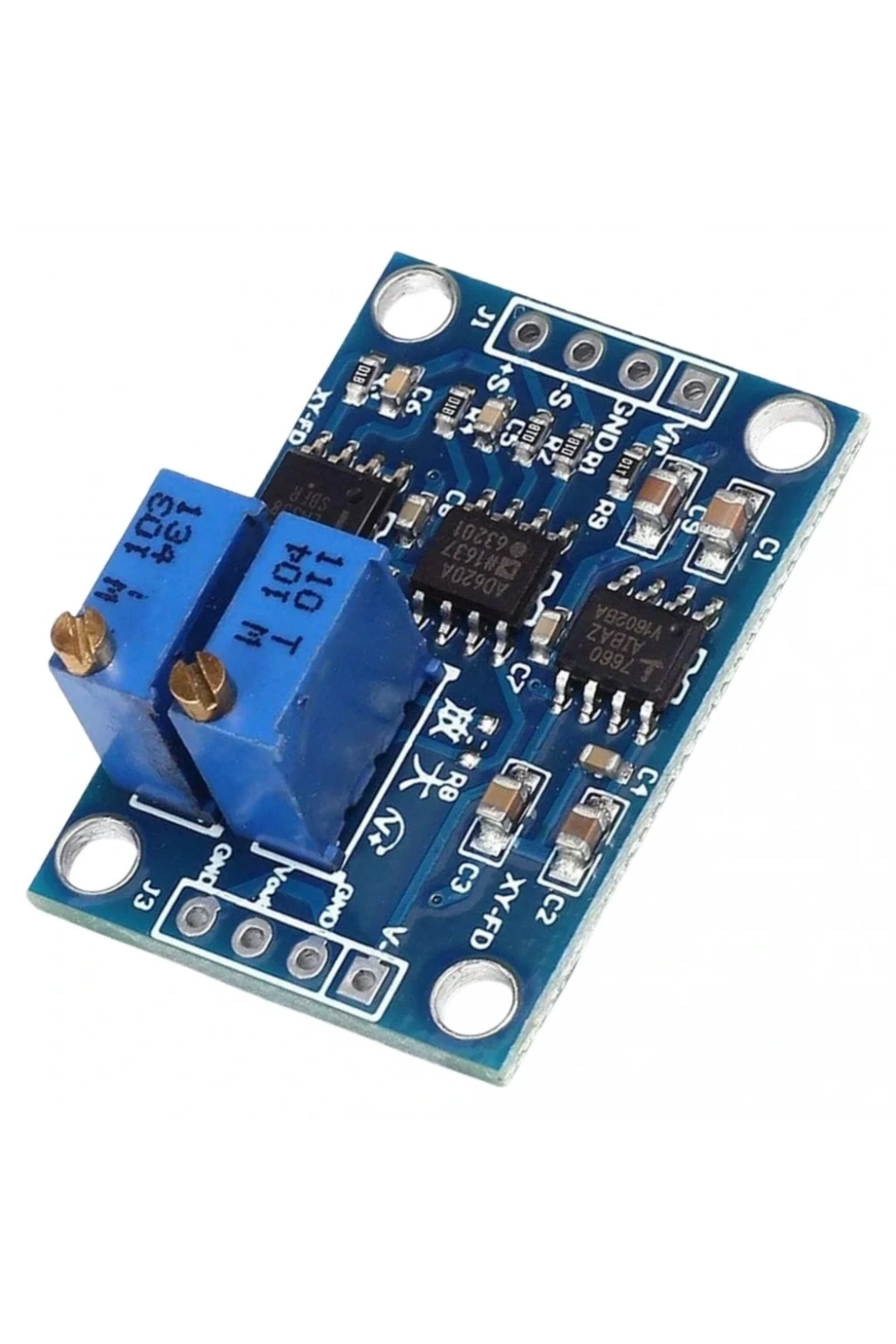 AD620 Yüksek Hassasiyetli Mikrovolt Sinyal Kuvvetlendirici Modül DC 12V