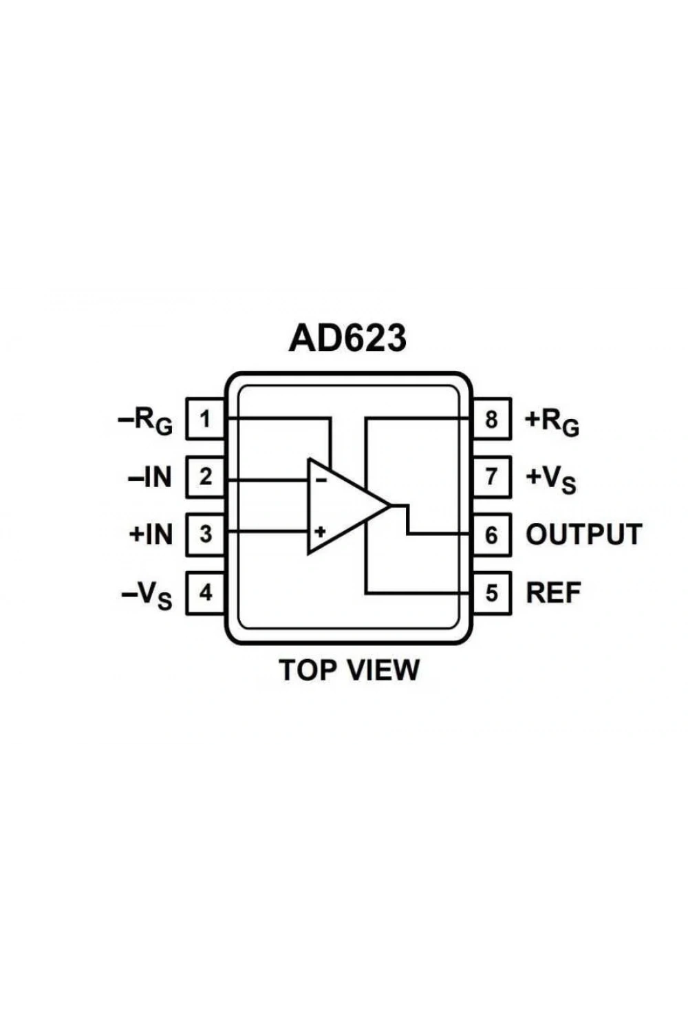 AD623A SOIC-8 Smd OpAmp Entegresi