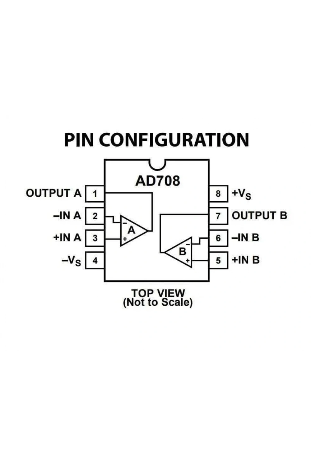 AD708JNZ DIP-8 30uV 4.5mA OpAmp Entegresi