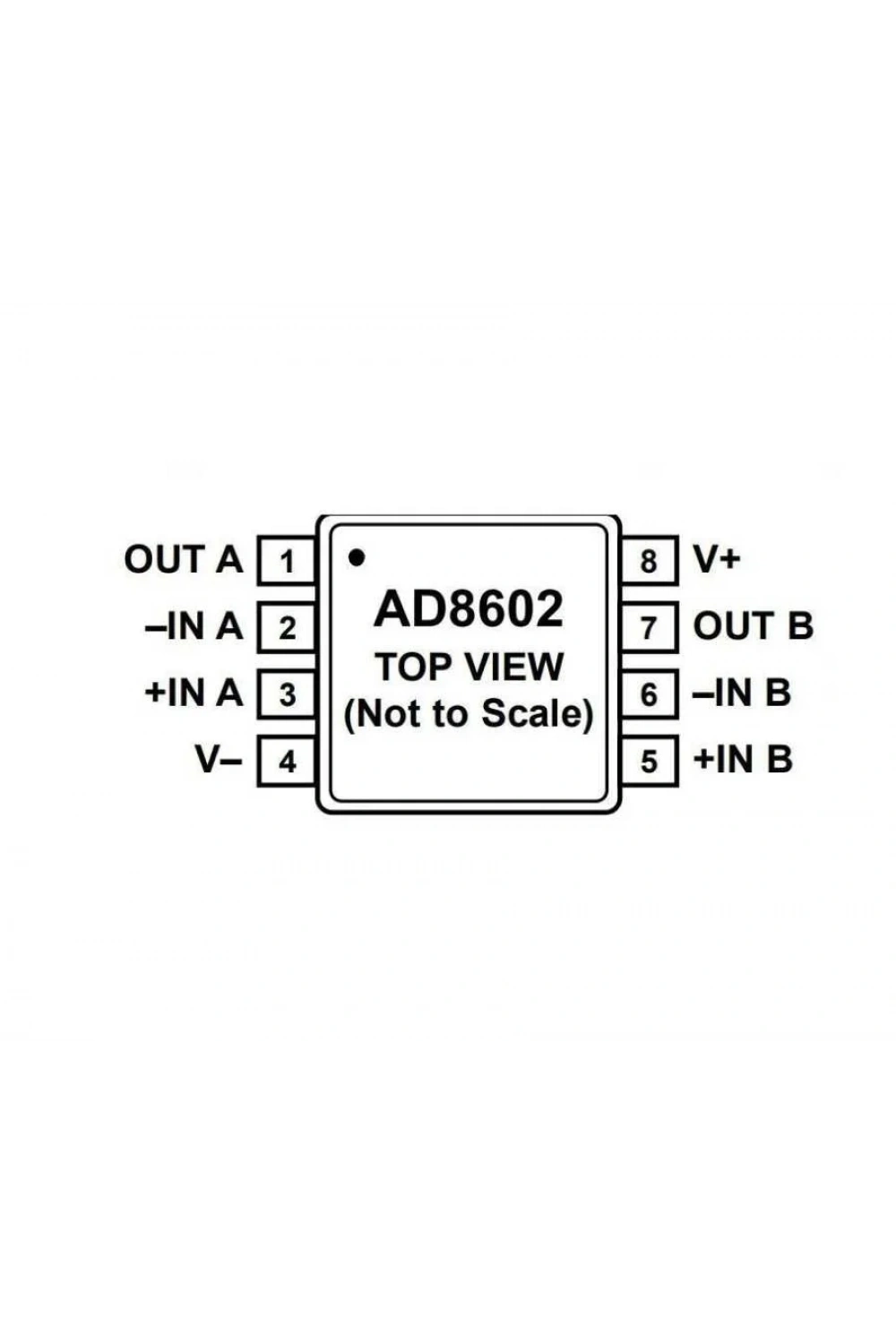 AD8602ARZ SOIC-8 Smd Op-Amp Entegresi
