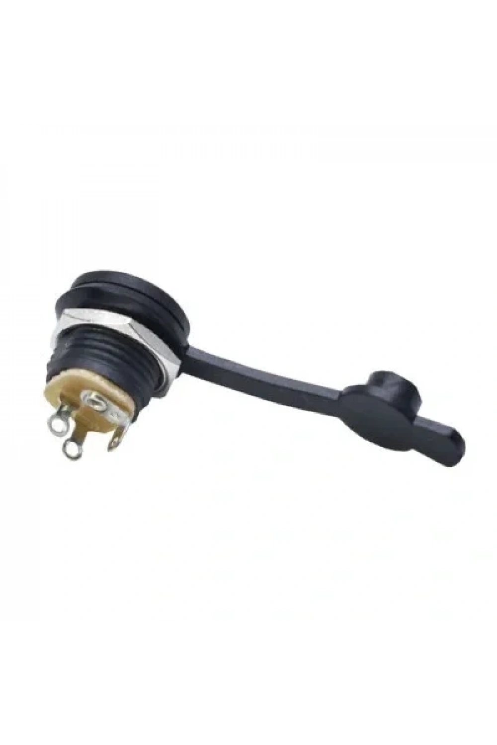 Adaptör Fişi Şase Yuvarlak 2.1mm - Su Geçirmez Kapaklı