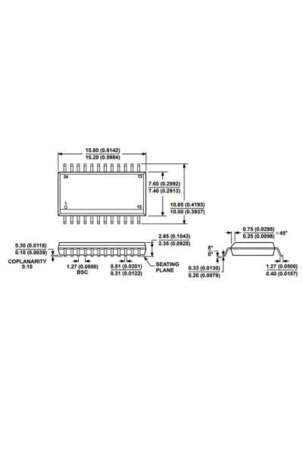 ADE7758ARWZ SOIC-24 Çok Fonksiyonlu Enerji Ölçüm Entegresi