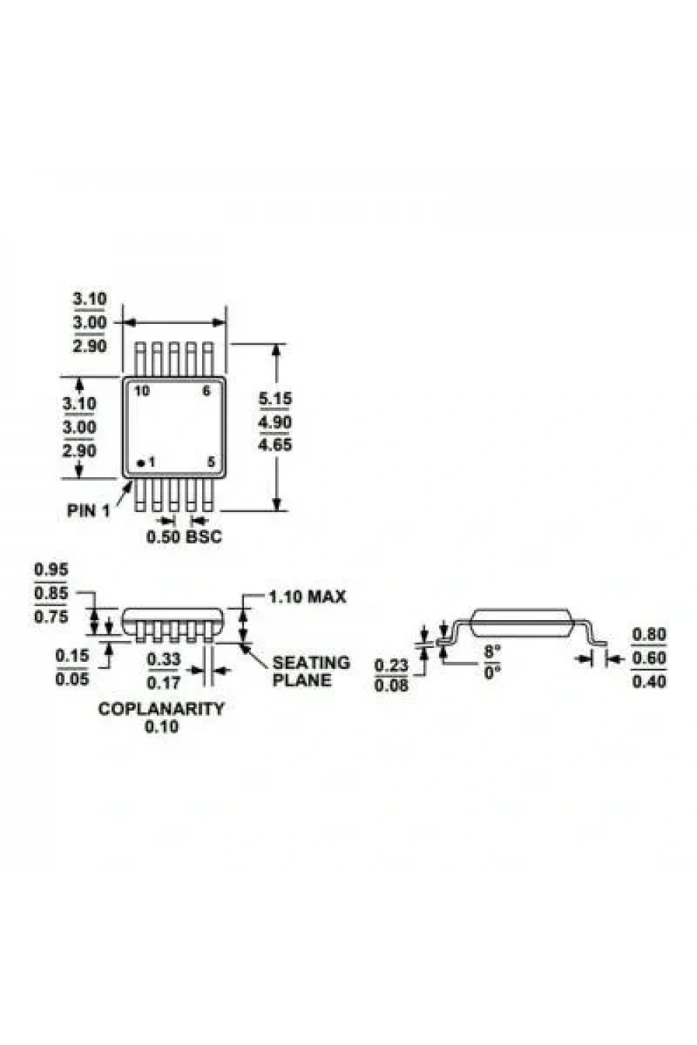 ADG884BRMZ MSOP-10 Smd Switch Entegresi
