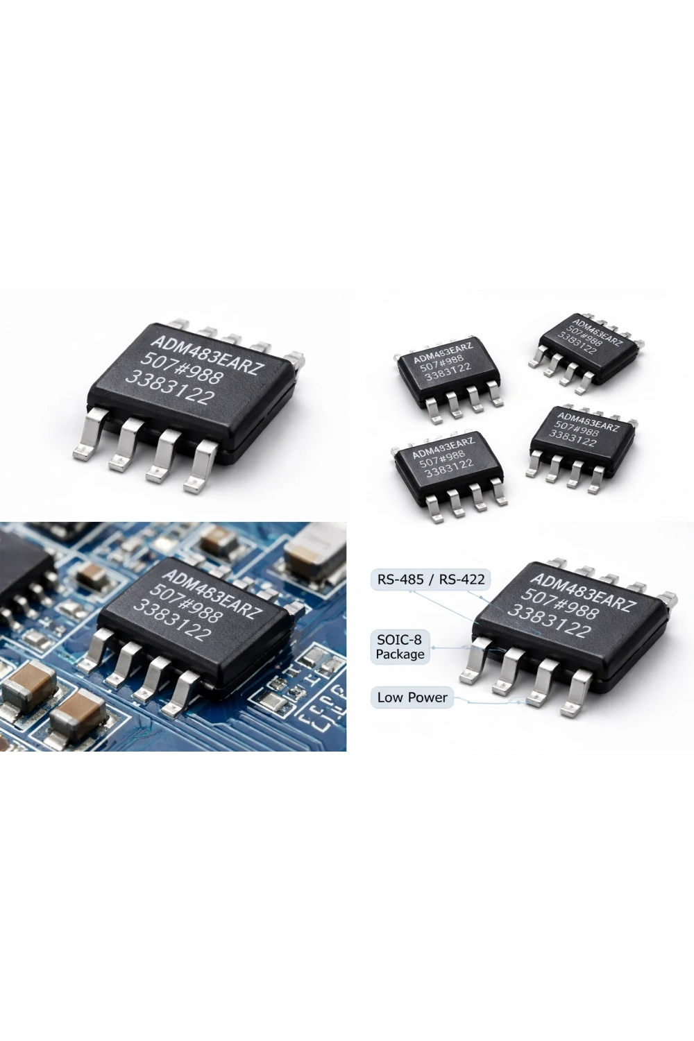 ADM483EARZ RS-422/RS-485 Arayüz Entegresi Soic-8