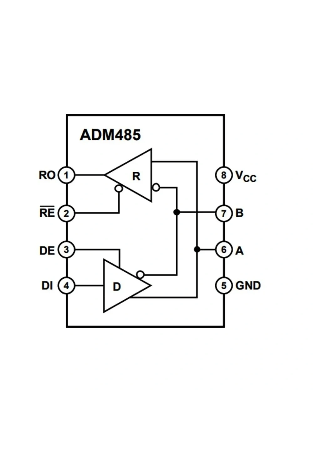 ADM485ARZ Smd RS Seri Protokol Entegresi Soic-8