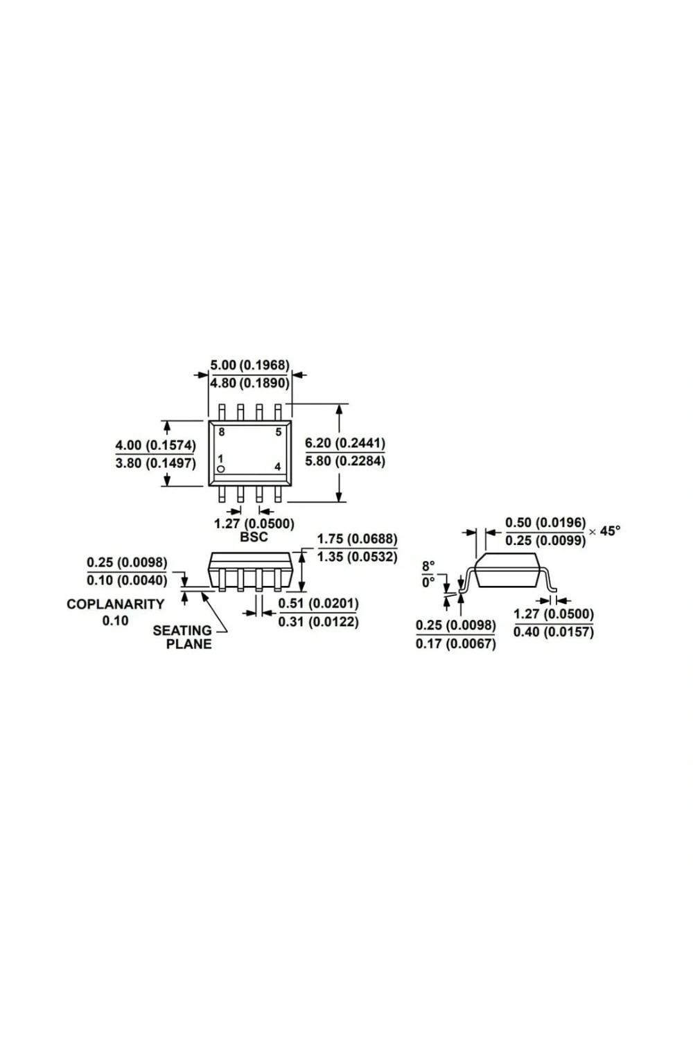 ADM485ARZ Smd RS Seri Protokol Entegresi Soic-8