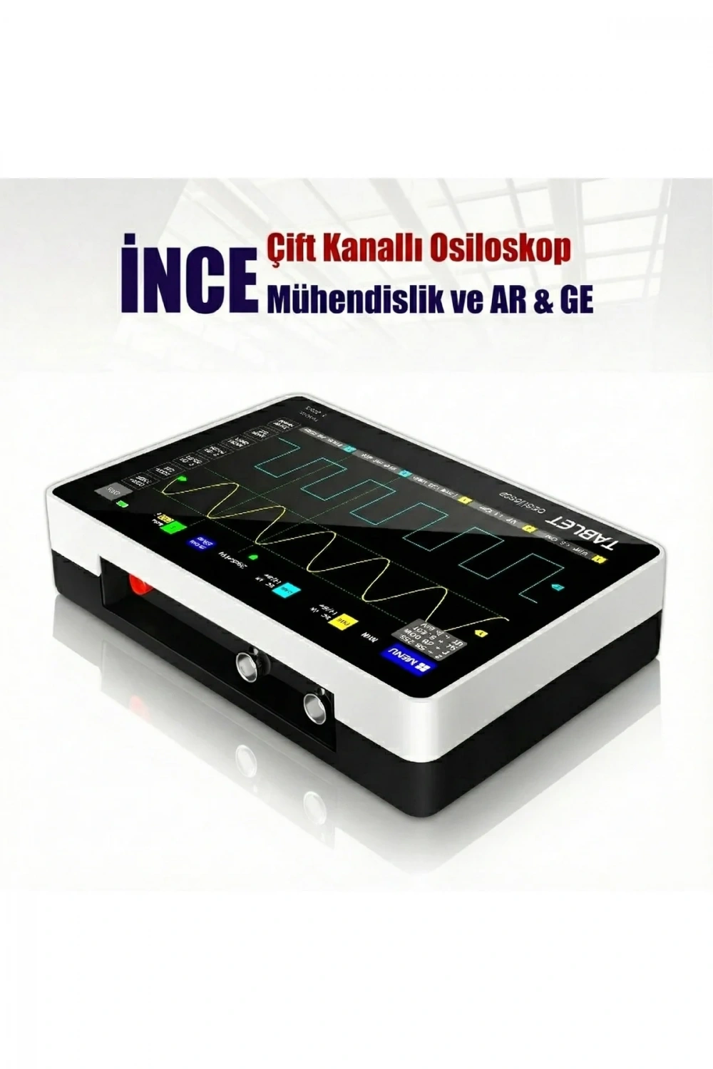 ADS1013D 100MHz 2 Kanal 1GSa/s Dijital Dokunmatik Tablet Osiloskop