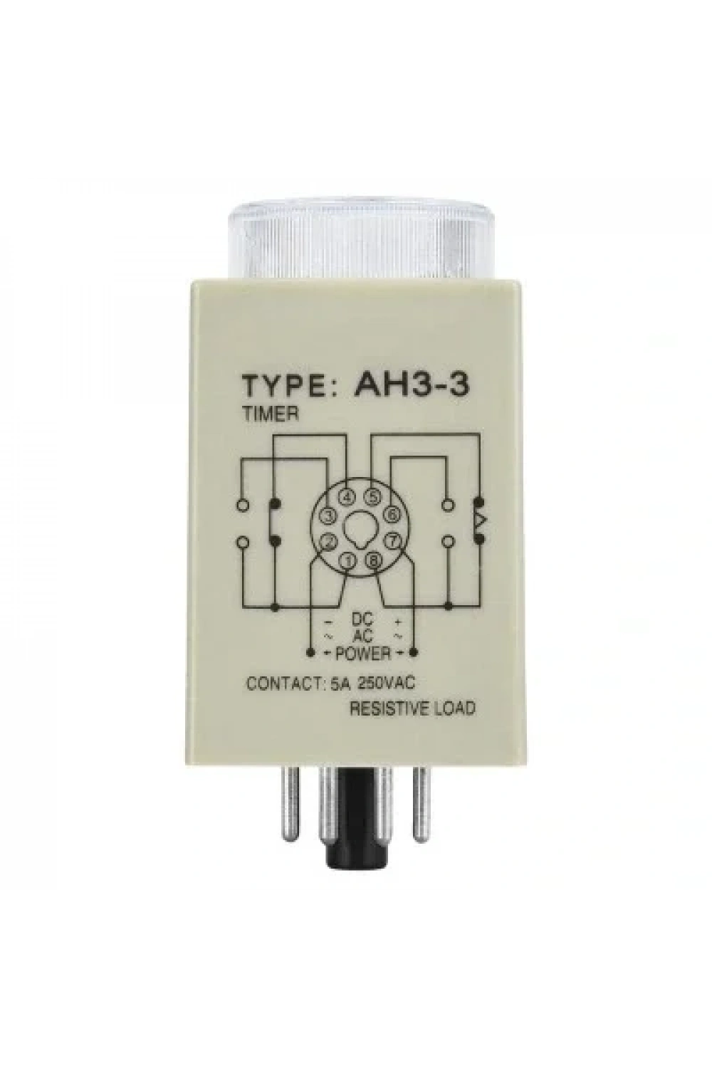 AH3-3 AC 220V Gecikmeli DPDT Dijital Zaman Rölesi - 30M