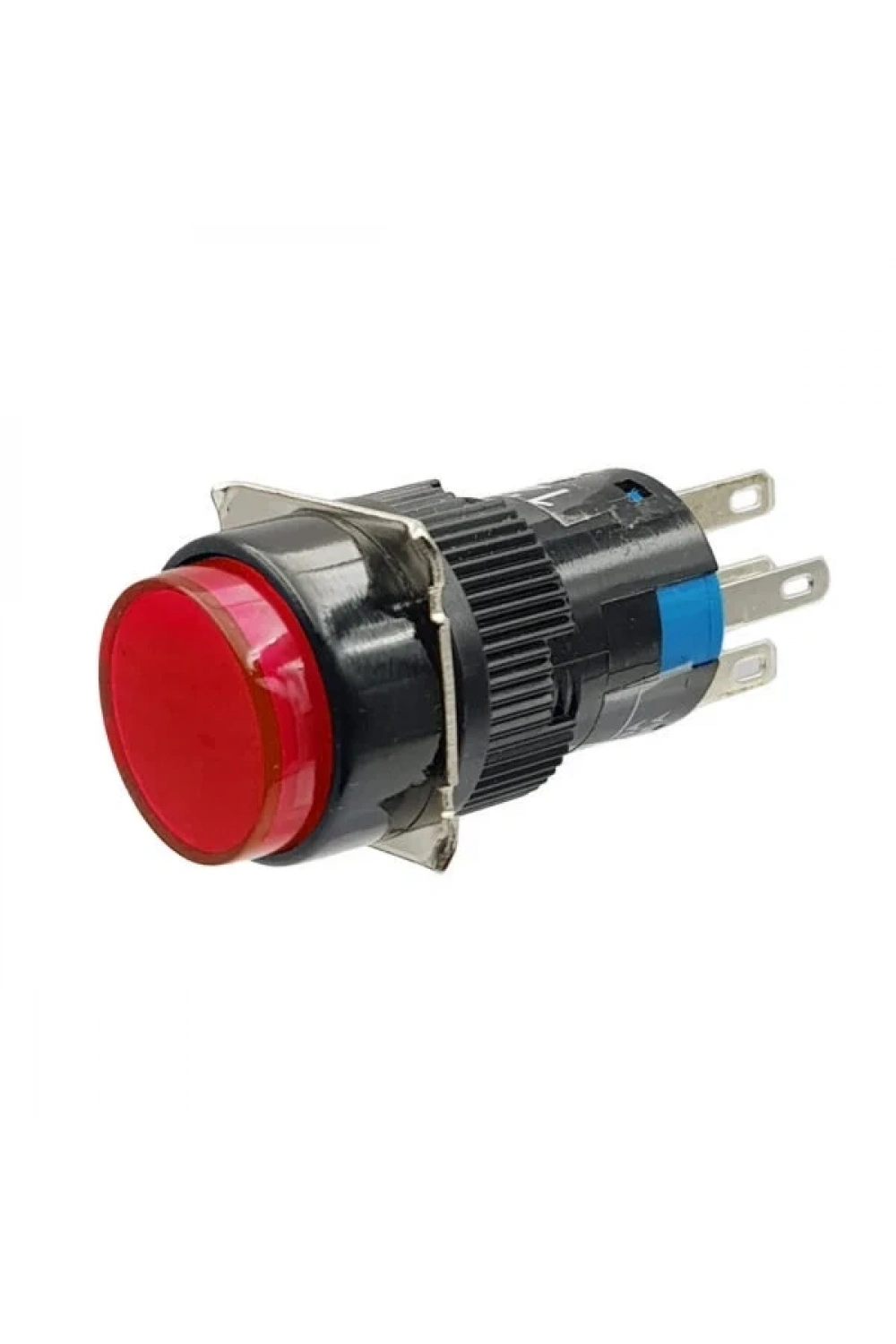 AL6-M 16mm 30V Kırmızı Işıklı Yaylı Buton