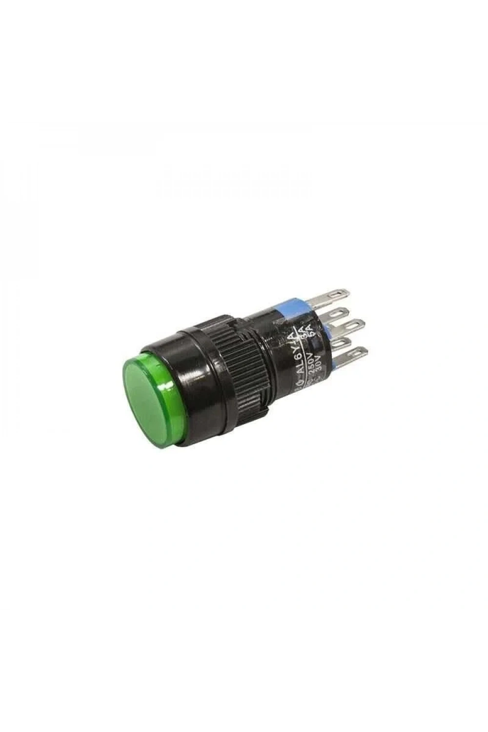 AL6Y-A 16mm 5V Yeşil Anahtarlı Buton