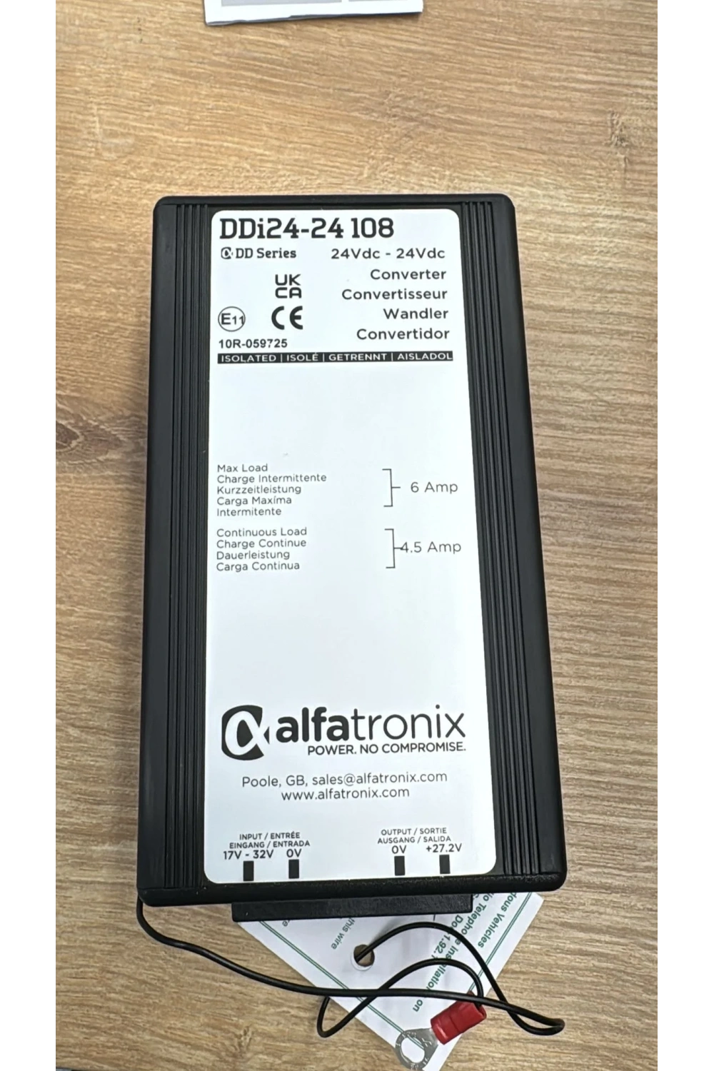 Alfatronix DDI 24-24 108W 4.5A DC-DC Dönüştürücü 24V’den 24V’ye